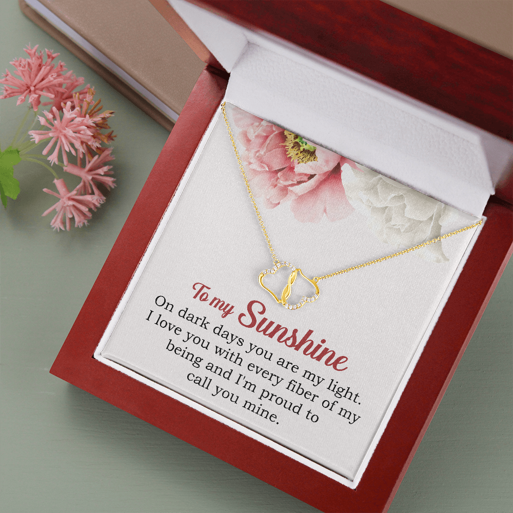 Everlasting Love Pendant Necklace -To My Sunshine