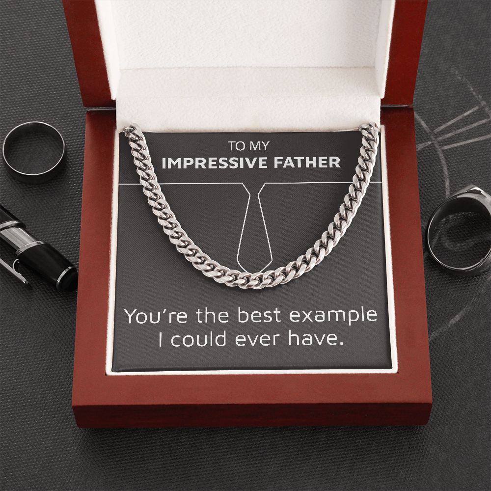 Cuban Link Chain Necklace - Father