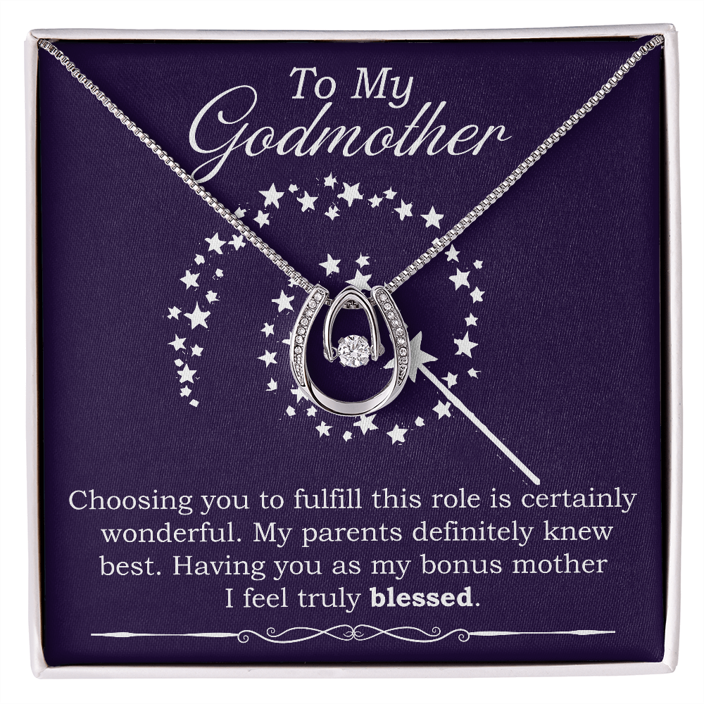 Lucky in Love Pendant Necklace - To My Godmother