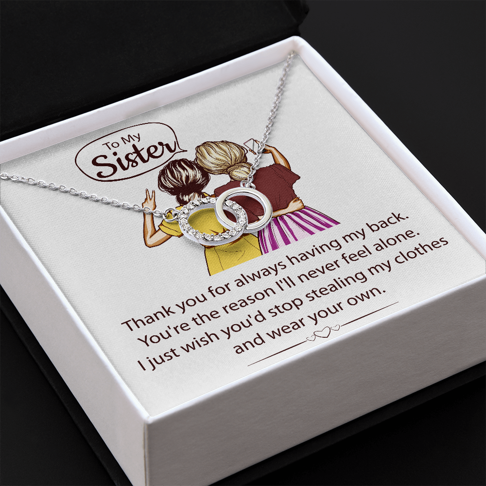 Perfect Pair Pendant Necklace - To My Sister