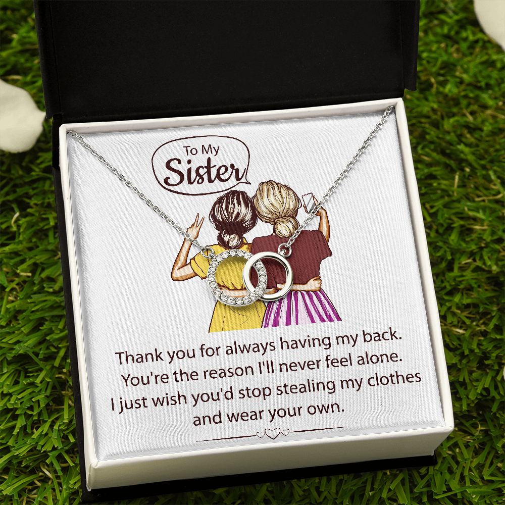 Perfect Pair Pendant Necklace - To My Sister