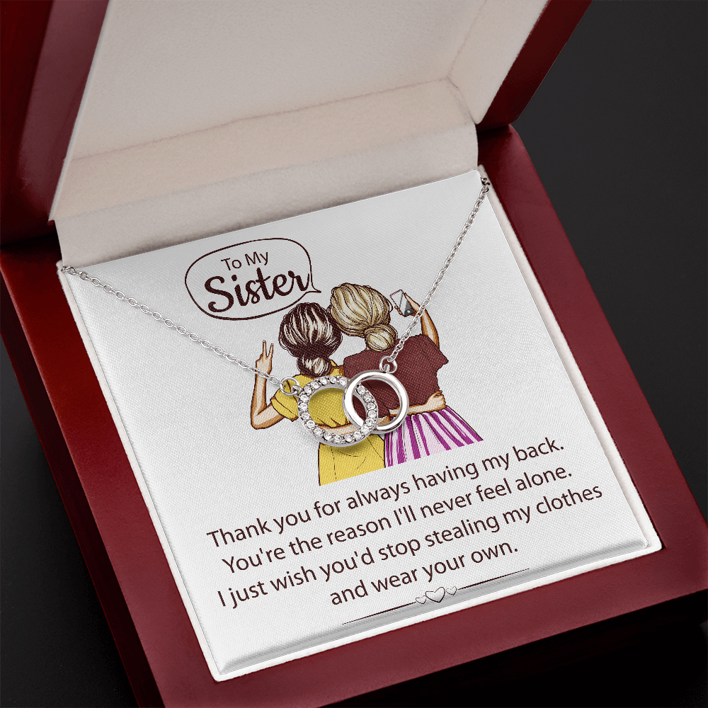 Perfect Pair Pendant Necklace - To My Sister