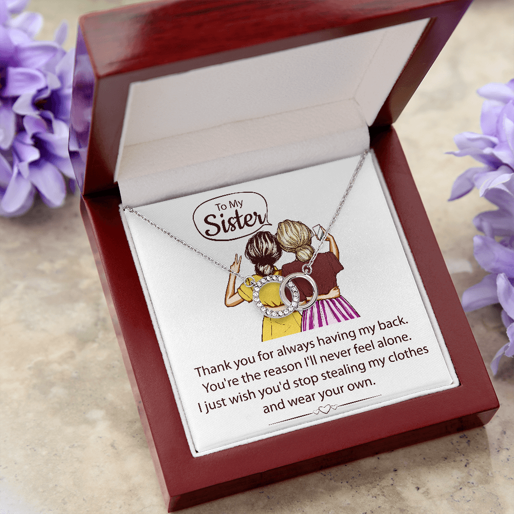 Perfect Pair Pendant Necklace - To My Sister