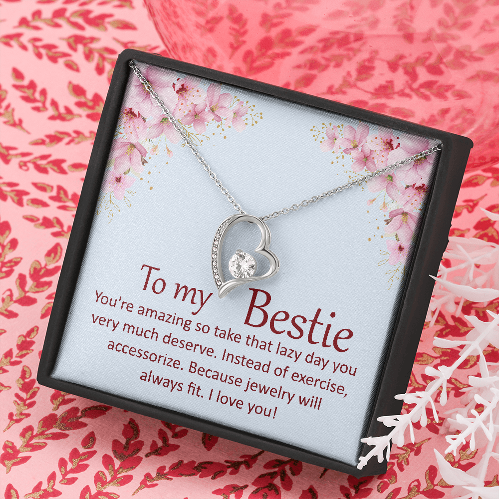 Forever Love Pendant Necklace - To My Bestie