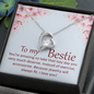 Forever Love Pendant Necklace - To My Bestie