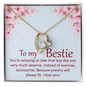 Forever Love Pendant Necklace - To My Bestie