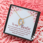 Forever Love Pendant Necklace - To My Bestie