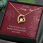 Forever Love Pendant Necklace - Honey Bun