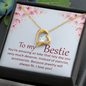 Forever Love Pendant Necklace - To My Bestie