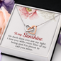 Interlocking Hearts Pendant Necklace - To My Sunshine
