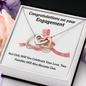 Interlocking Hearts Pendant Necklace - Celebrate Engagement