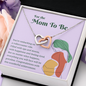 Interlocking Hearts Pendant Necklace - Mom To Be