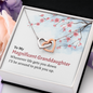 Interlocking Hearts Pendant Necklace - Granddaughter