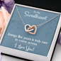 Interlocking Hearts Pendant Necklace - To My Sweetheart