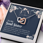 Interlocking Hearts Pendant Necklace - Soul Sister