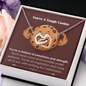 Interlocking Hearts Pendant Necklace - Tough Cookie