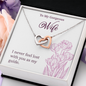 Interlocking Hearts Pendant Necklace - To My Gorgeous Wife