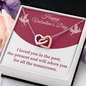 Interlocking Hearts Pendant Necklace - Happy Valentine's Day