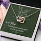 Interlocking Hearts Pendant Necklace - To My Fire