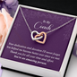 Interlocking Hearts Pendant Necklace - To My Coach