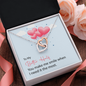 Interlocking Hearts Pendant Necklace - To My Better Half