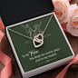 Interlocking Hearts Pendant Necklace - To My Fire