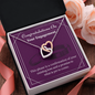 Interlocking Hearts Necklace Pendant - Engagement Congratulations