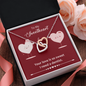 Interlocking Hearts Pendant Necklace - Sweetheart