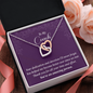 Interlocking Hearts Pendant Necklace - To My Coach