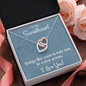 Interlocking Hearts Pendant Necklace - To My Sweetheart