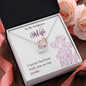 Interlocking Hearts Pendant Necklace - To My Gorgeous Wife