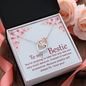 Interlocking Hearts Pendant Necklace - To My Bestie