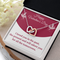 Interlocking Hearts Pendant Necklace - Happy Valentine's Day