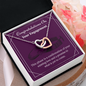 Interlocking Hearts Necklace Pendant - Engagement Congratulations
