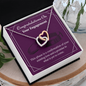 Interlocking Hearts Necklace Pendant - Engagement Congratulations