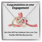 Interlocking Hearts Pendant Necklace - Celebrate Engagement