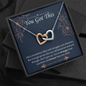 Interlocking Hearts Pendant Necklace - You Got This