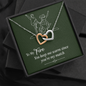 Interlocking Hearts Pendant Necklace - To My Fire