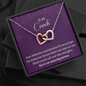 Interlocking Hearts Pendant Necklace - To My Coach