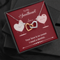 Interlocking Hearts Pendant Necklace - Sweetheart