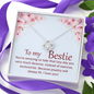 Love Knot Pendant Necklace - To My Bestie
