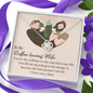 Love Knot Pendant Necklace - Coffee Loving Wife