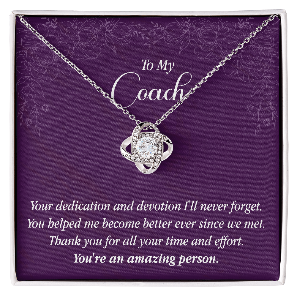 Love Knot Pendant Necklace - To My Coach