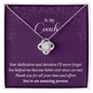 Love Knot Pendant Necklace - To My Coach