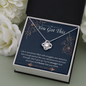 Love Knot Pendant Necklace - You Got This