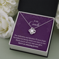 Love Knot Pendant Necklace - To My Coach