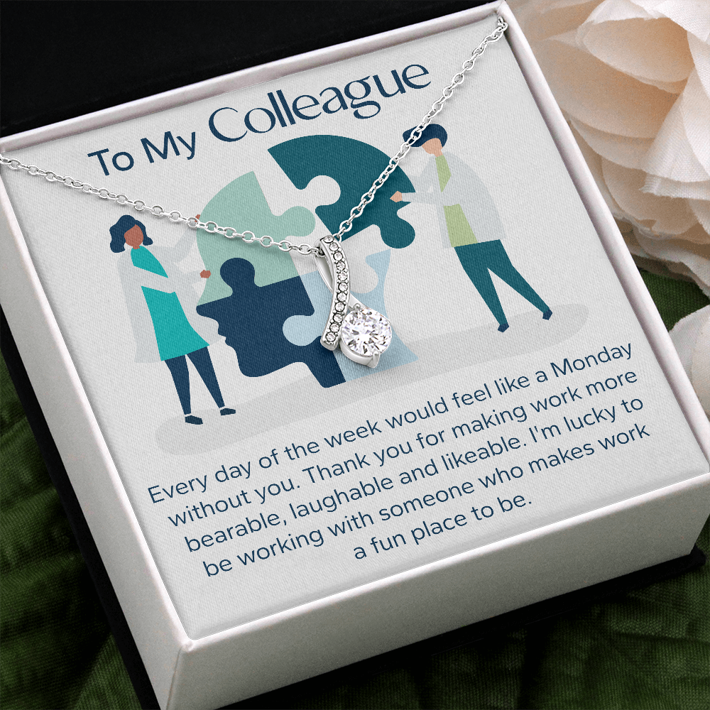 Alluring Beauty Pendant Necklace - To My Colleague