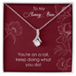 To My Honey Bun On A Roll - Alluring Beauty Pendant Necklace