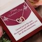 Interlocking Hearts Pendant Necklace - Happy Valentine's Day
