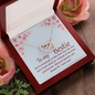 Interlocking Hearts Pendant Necklace - To My Bestie